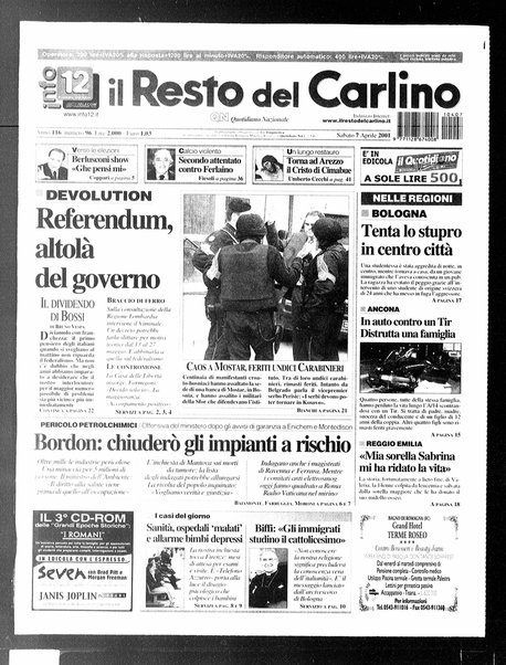 Il Resto del Carlino : giornale dell'Emilia